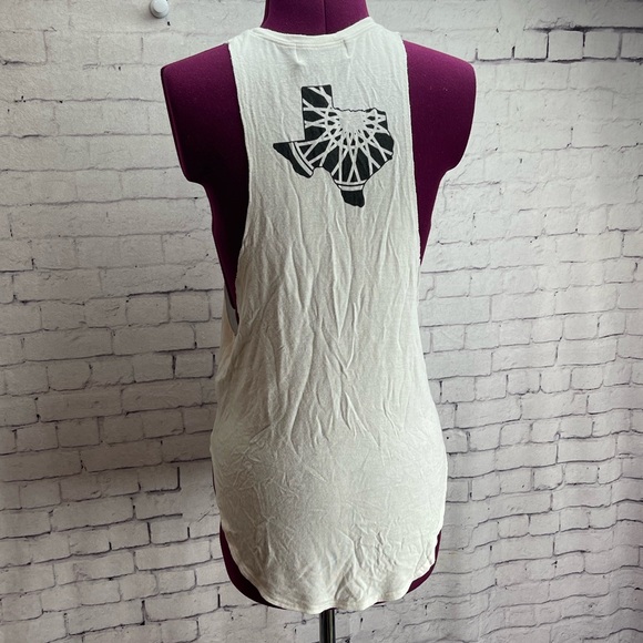 Soulcycle size s/m tank top ROTX river oaks Tx white with black letters - Picture 3 of 5